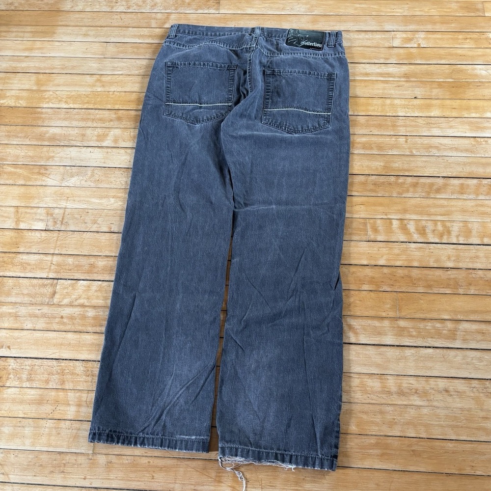 VTG Southpole Collection Baggy Skater Jeans Faded Black Mens 38x31 y2k Grunge